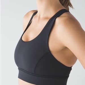 Lululemon Circuit Breaker Black Sports Bra